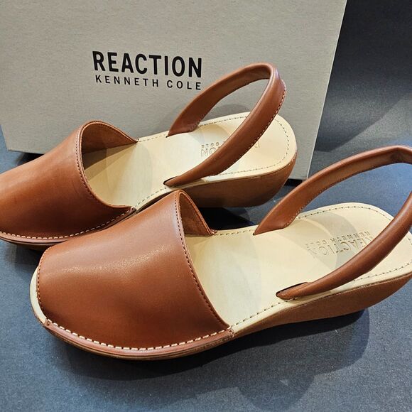 NIB Kenneth Cole Reaction Women's "Fine Glass" Slingback Platform Sandal Size 6 - Picture 1 of 9